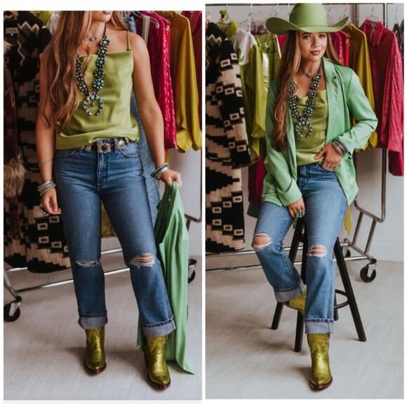 NWT Wrangler Wild West 603 high rise straight jeans 28 - Picture 4 of 13